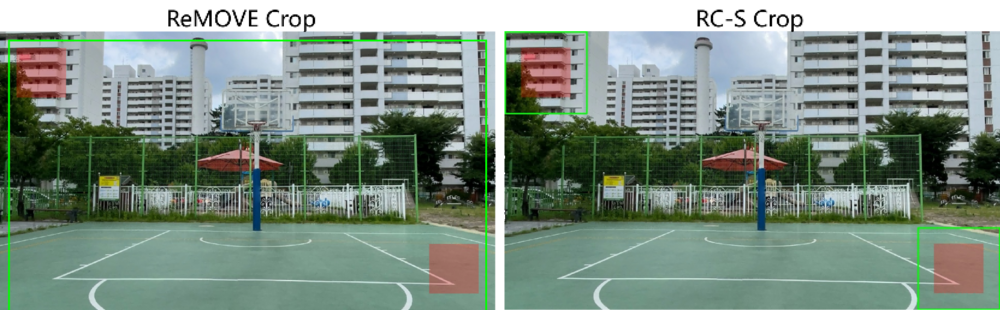 ReMOVE vs RC-S cropping comparison
